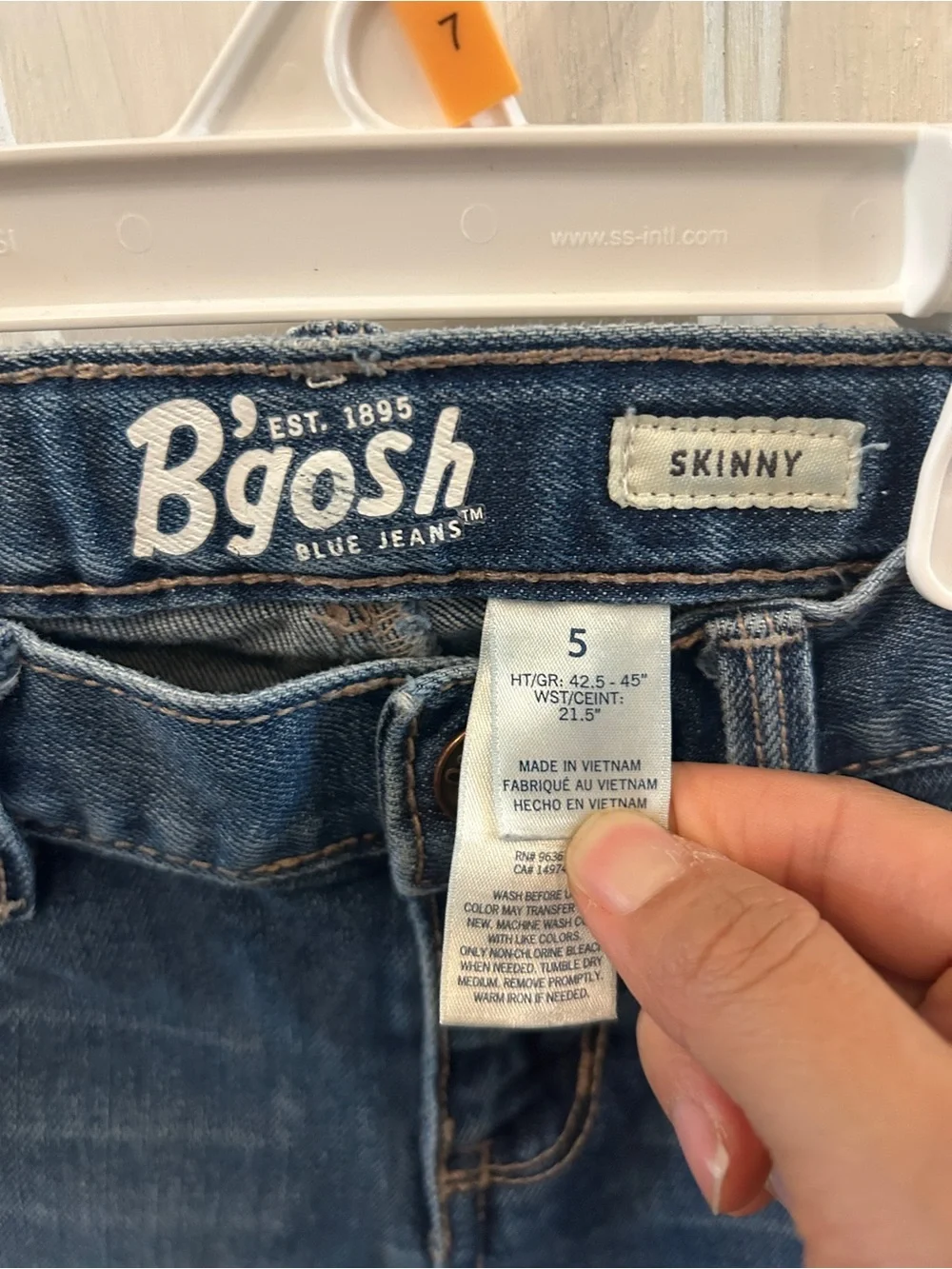 OshKosh B'gosh Girls' skinny Blue Denim Jeans